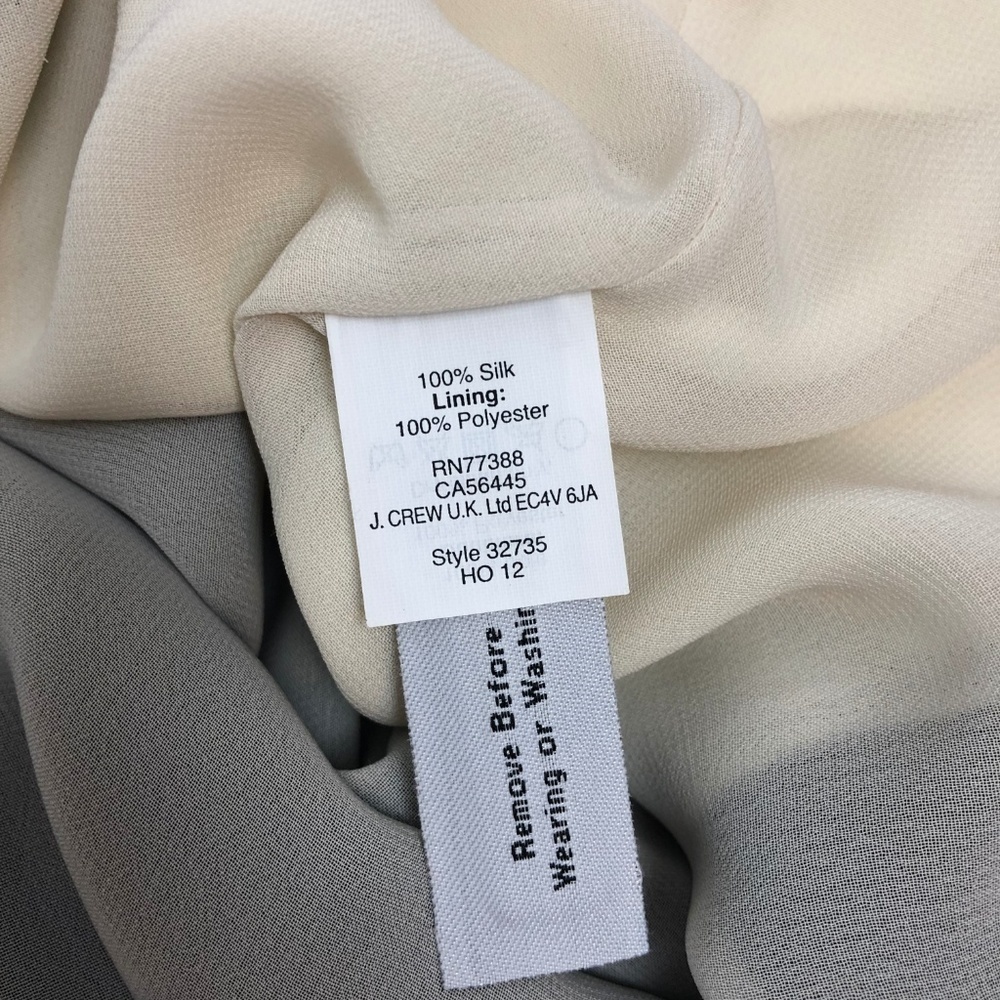 J. Crew Contrast Colorblock Shell Silk Tank - Picture 8 of 8